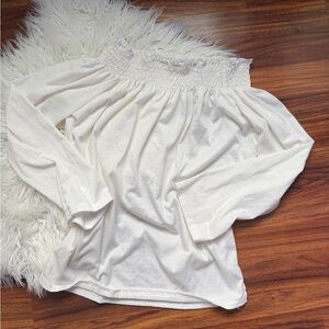 White Off Shoulder Top